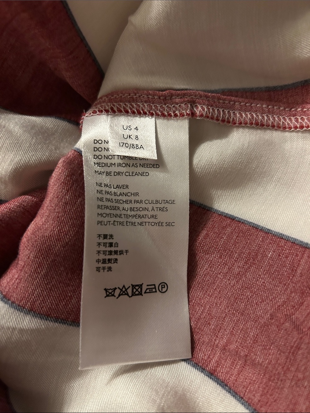 Maeve Maria striped blouse with balloon sleeves. Sz. 4 - Picture 13 of 13